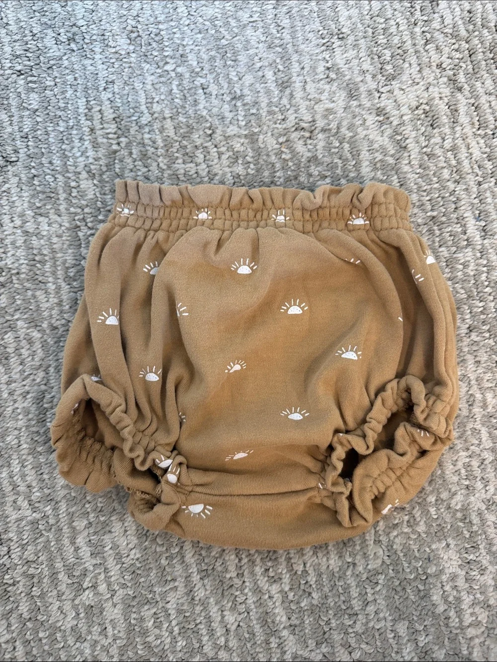 Quincy Mae Tan Sun-Print Diaper Cover